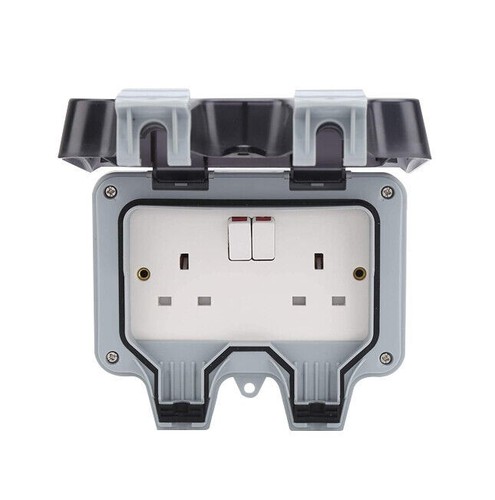 13a double outdoor - outdoor, socket